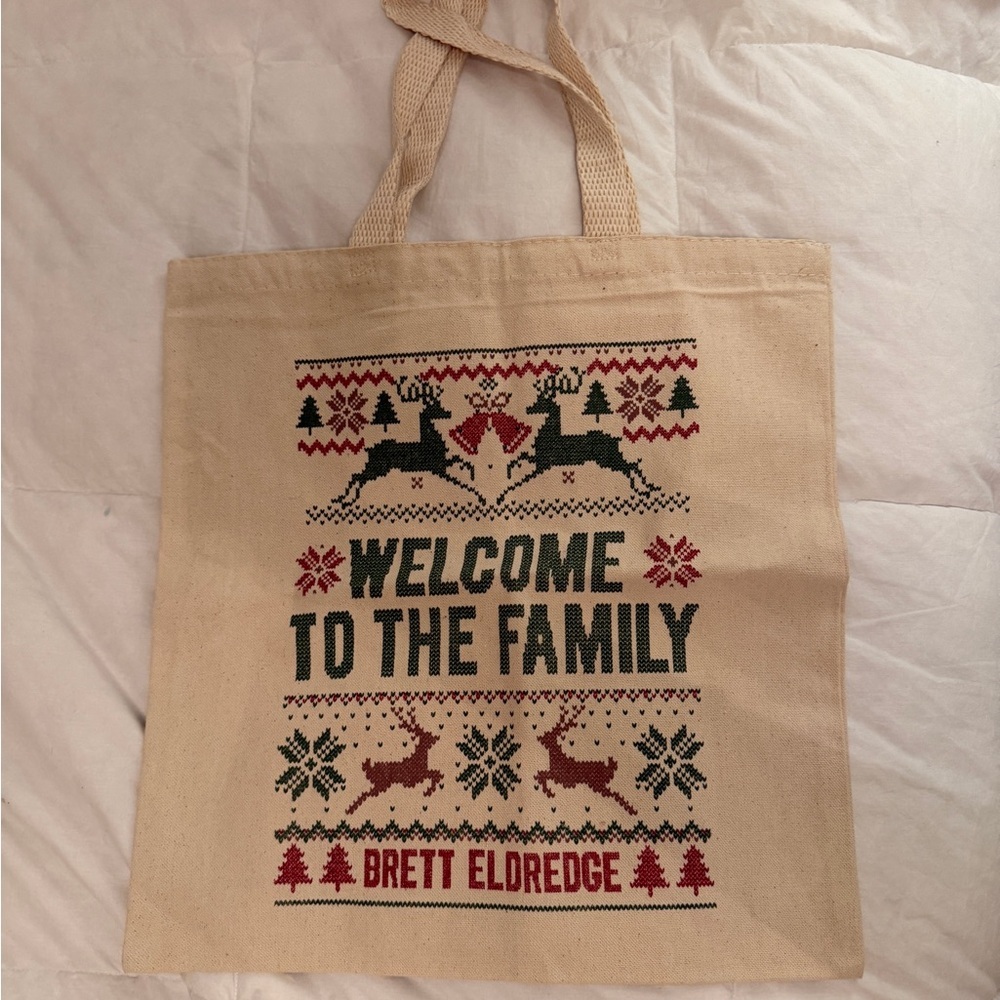 Brett Elderedge Holiday Tote Bag Merch